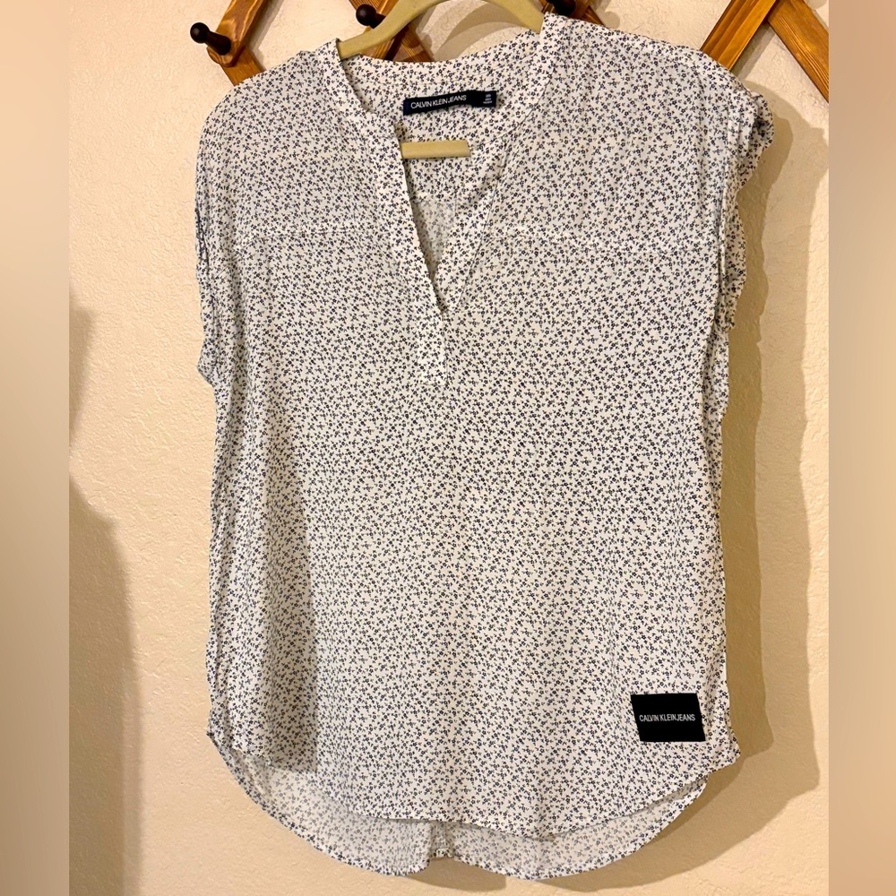 Calvin Klein Blouse Sleeveless Womens Size Small